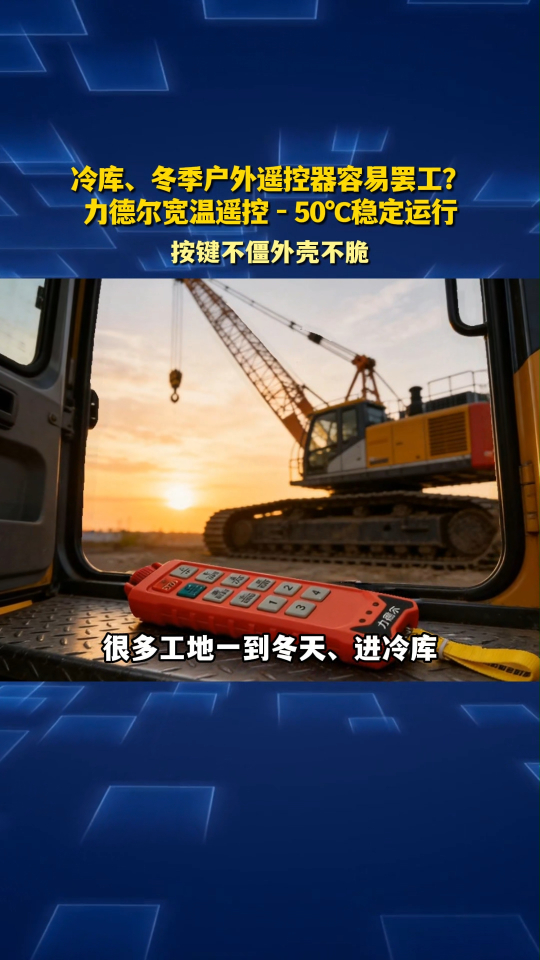 冷库、冬季户外遥控器容易罢工？力德尔宽温遥控 - 50℃稳定运行#工业遥控器 