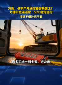 冷库、冬季户外遥控器容易罢工？力德尔宽温遥控 - 50℃稳定运行#工业遥控器 