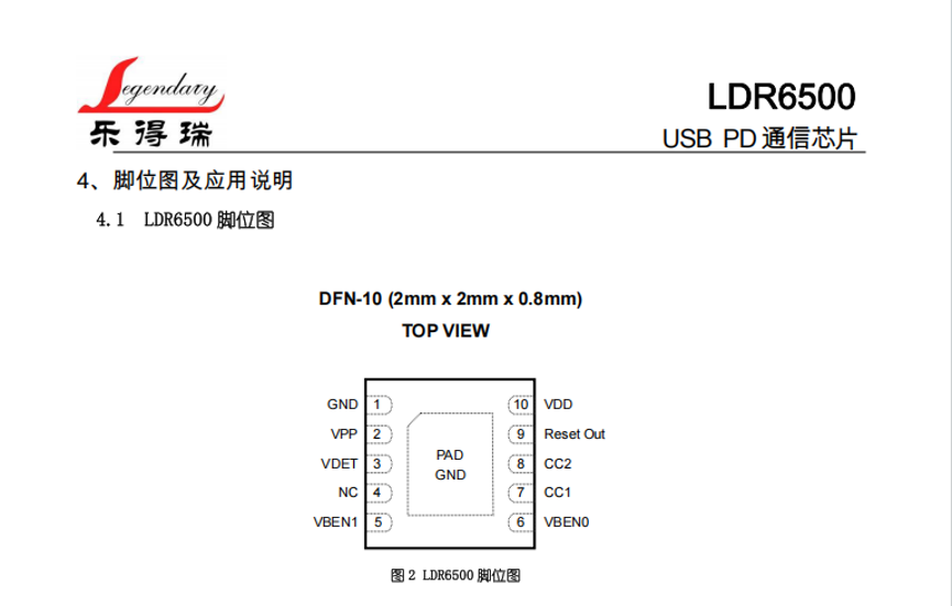 LDR6500通过IO通知主动触发PD DR_SWAP角色切换